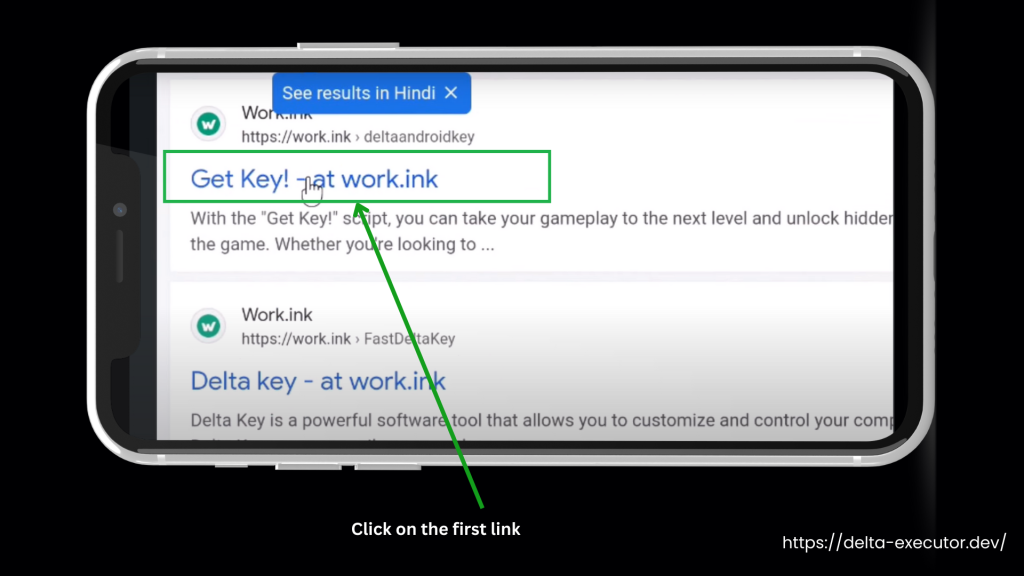 click on the first result